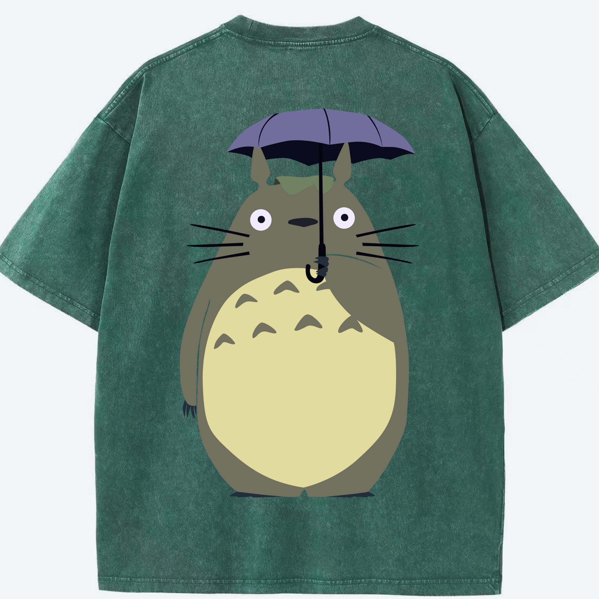 （画像用） となりのトトロ 草壁メイ 草壁サツキ My Neighbor Totoro Satsuki Kusakabe Mei Kusakabe 綿100% ヴィンテージ風 半袖Tシャツ（背面プリント）